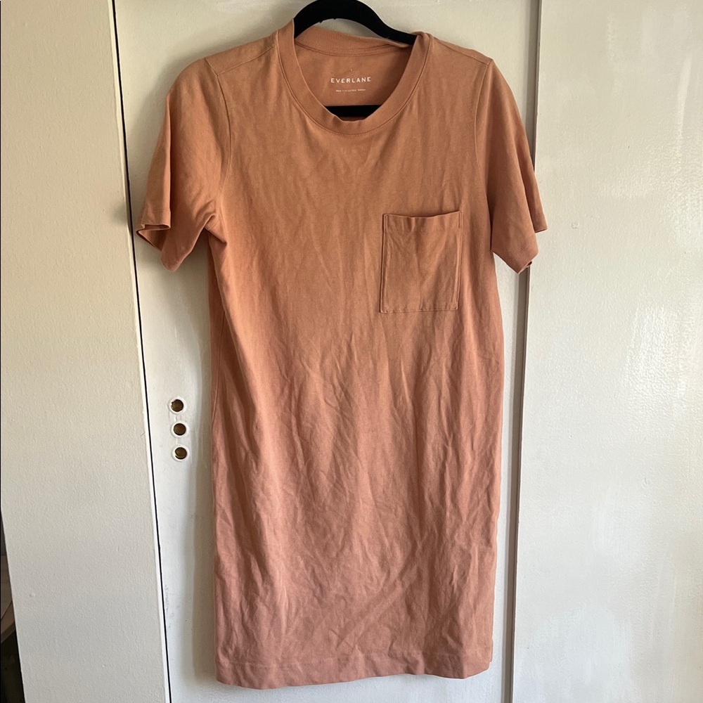 Everlane Coral T-Shirt Dress